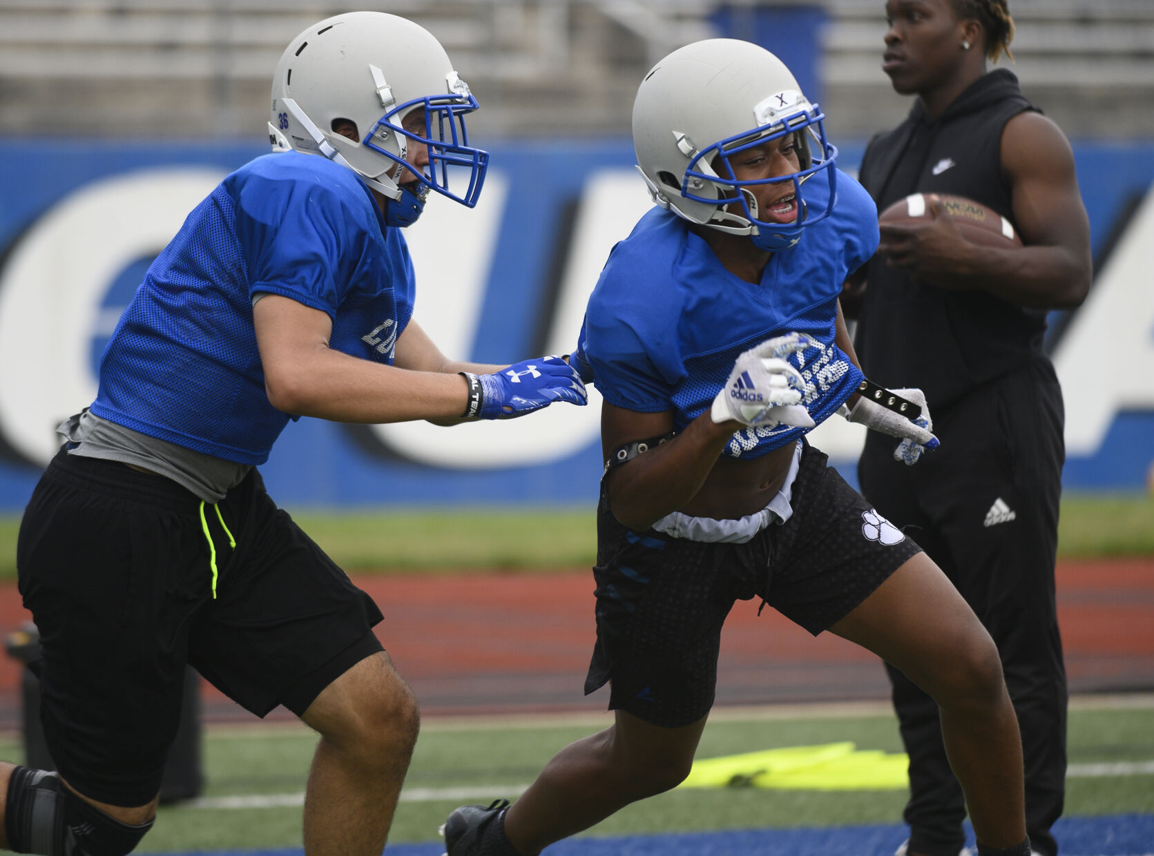 Lutheran St. Charles football practice
